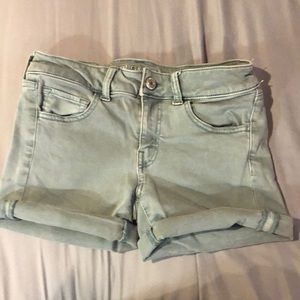 Light green American Eagle denim shorts